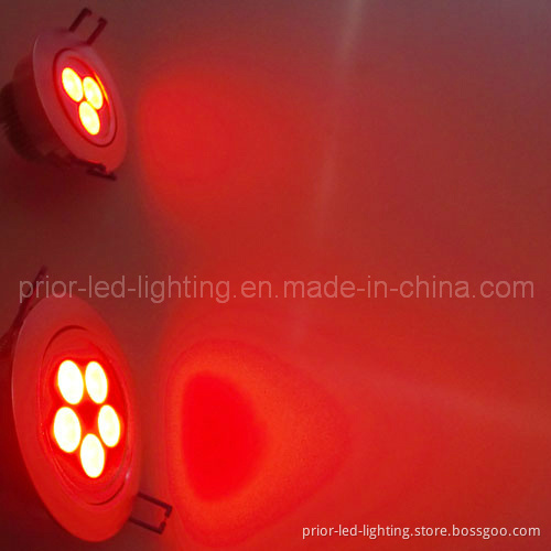 Red LED Downlight 4'' 5X3w (PR-DL5X3W-RGB)